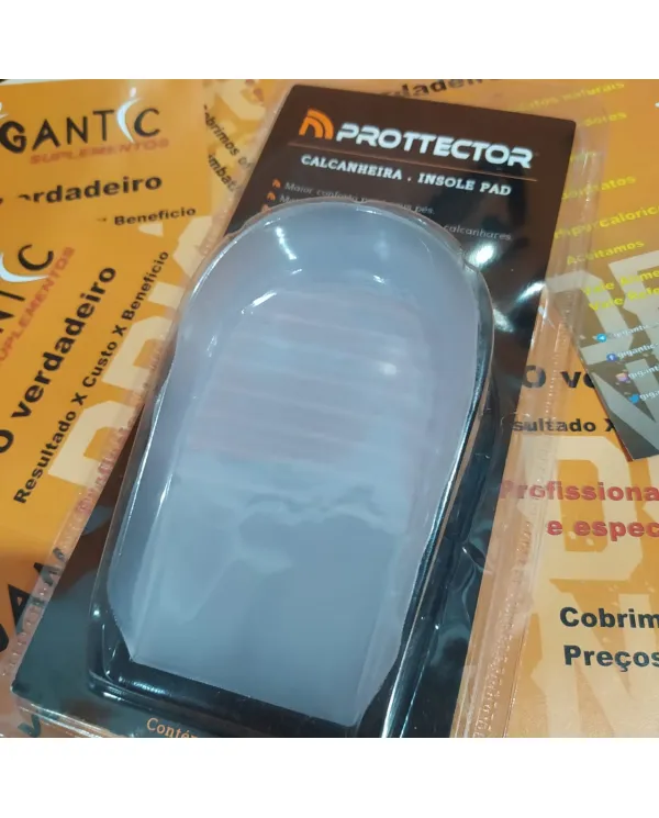 Calcanheira Vinil com Silicone Prottector Anatômica Absorção de Impacto – 1 Par